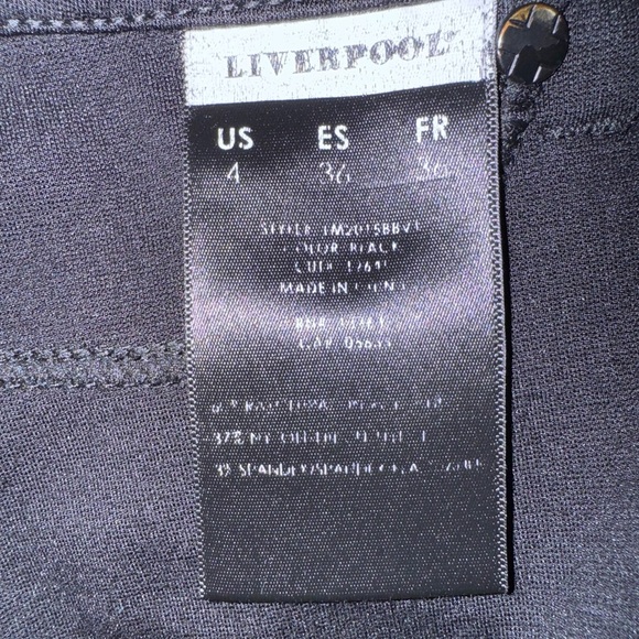 Liverpool stretch black ladies Fitted Pants. Size 4. GUC - Picture 8 of 12
